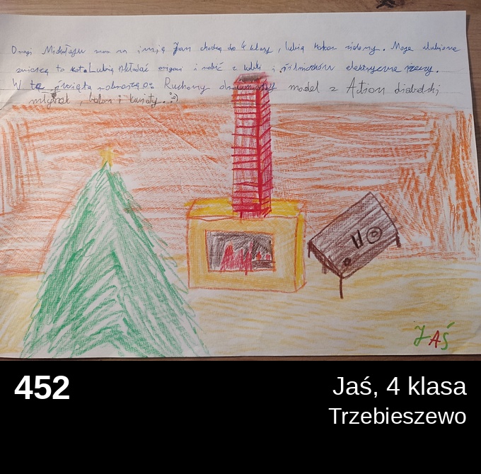 452 Ja 4 klasa - Listy do Świętego Mikołaja